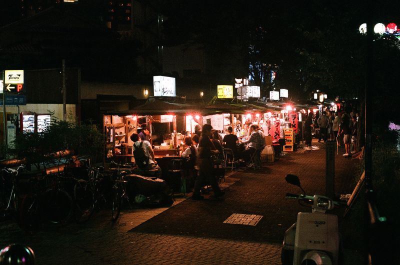 Yatai ở Nakasu Fukuoka Yatai ở Nakasu Fukuoka